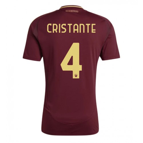 Dres AS Roma Bryan Cristante #4 Domaci 2024-25 Kratak Rukav